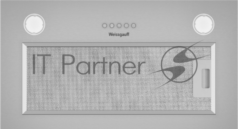 Вытяжка встраиваемая Weissgauff Root 600 PB Inox нержавеющая сталь управление: кнопочное (1 мотор)