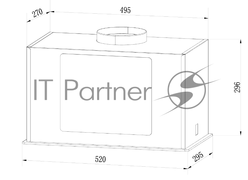 Вытяжка Weissgauff Quadra 606 Black