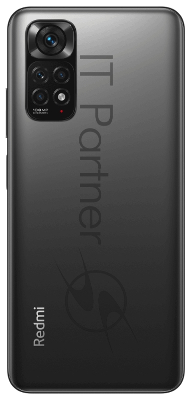 Смартфон Xiaomi Redmi Note 11S 64Gb 6Gb серый моноблок 3G 4G 2Sim 6.43 1080x2400 Android 11 108Mpix 802.11 a/b/g/n/ac NFC GPS GSM900/1800 GSM1900 TouchSc A-GPS microSD max1024Gb