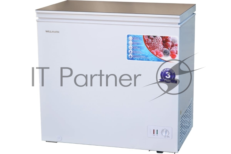 Морозильный ларь WILLMARK CF-250G (КОМПРЕССОР TOSHIBA, до -24С, 225л, 2 корз., стеклянная крышка)