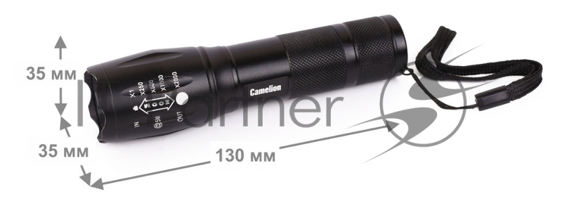 Фонарь ручной Camelion LED51530 черный 3Вт лам.:светодиод. AAAx3 (14536)