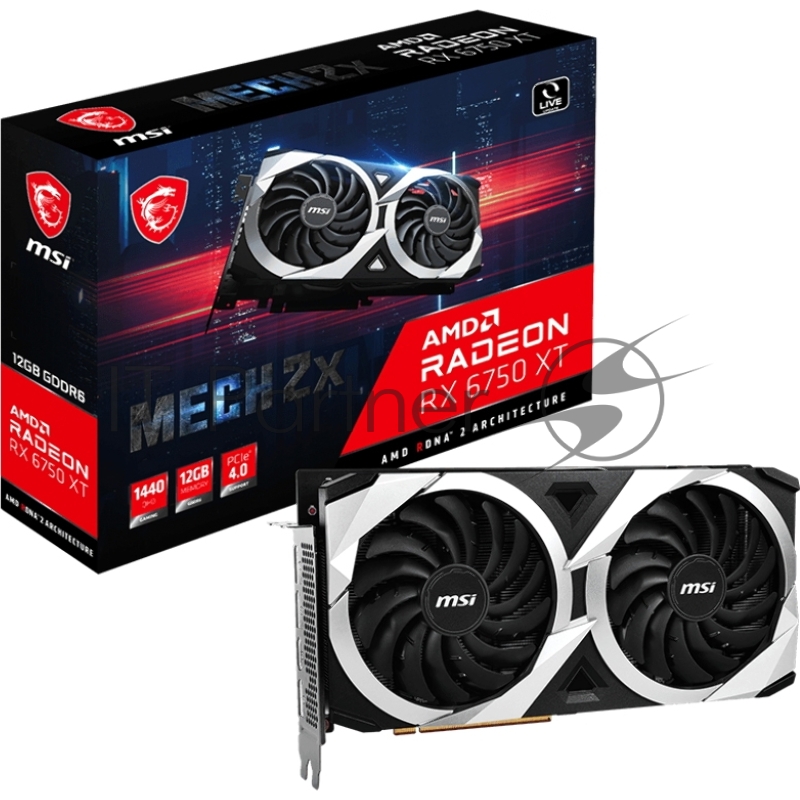 Видеокарта Radeon RX 6750 XT MECH 2X 12G