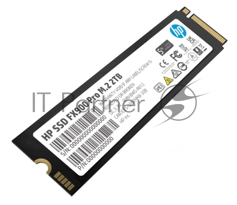 Накопитель SSD M.2 HP 2.0Tb FX900 Pro Series <4A3U1AA#ABB> (PCI-E 4.0 x4, up to 7400/6700MBs, 3D NAND, DRAM Cache, 1200TBW, NVMe 1.4, 22х80mm)