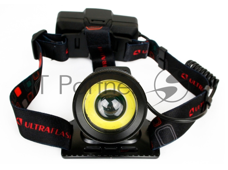 Фонарь налобный Ultraflash E1333 черный 4Вт лам.:светодиод. встроенный аккумулятор (13905)
