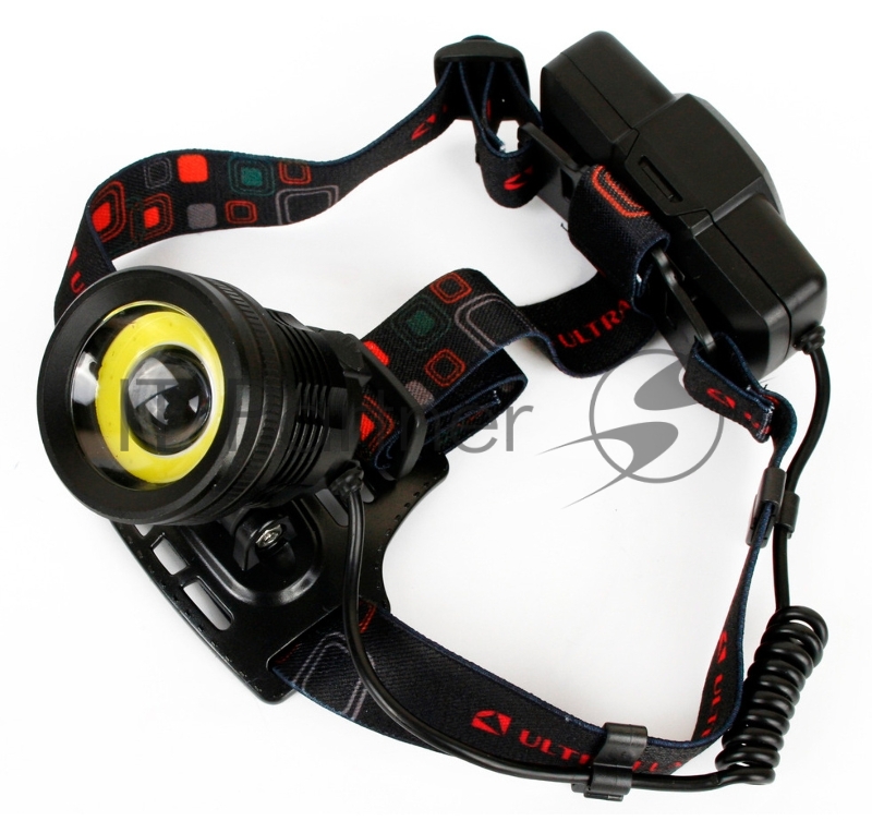 Фонарь налобный Ultraflash E1333 черный 4Вт лам.:светодиод. встроенный аккумулятор (13905)