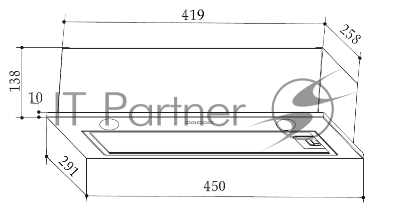 Вытяжка Weissgauff BOX 456 Black