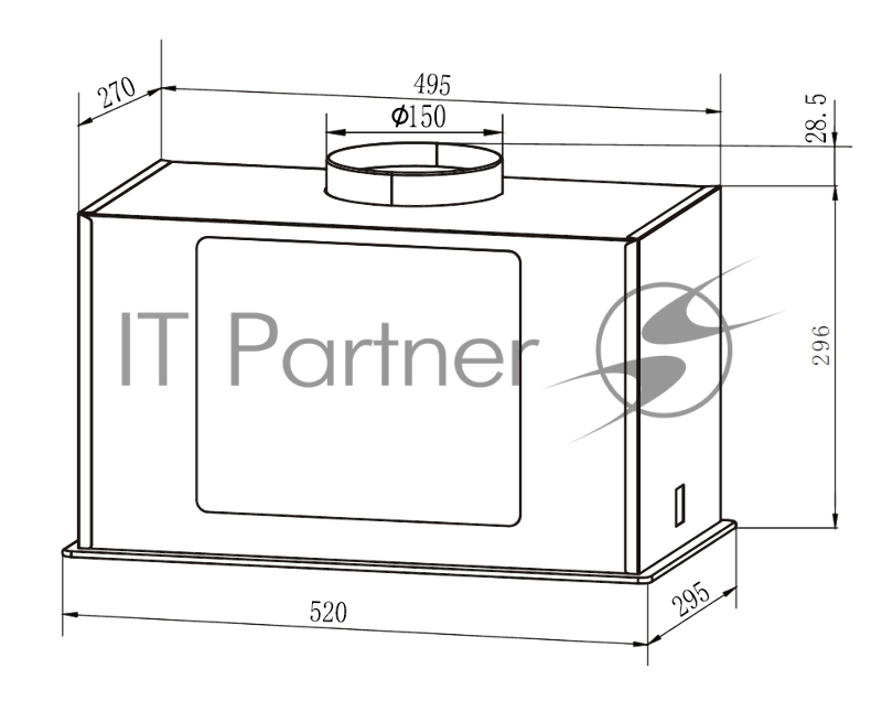 Вытяжка Weissgauff Antlia 850 WH