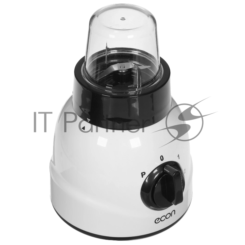 Блендер настольный 2 в 1, максимальная мощность 750 ватт, объем пластикового кувшина 1,5 литра, объем кофемолки 250 мл, 2 скорости, импульсный режим, защита двигателя от перегрева, защита от включения без кувшина, противоскользящие ножки.