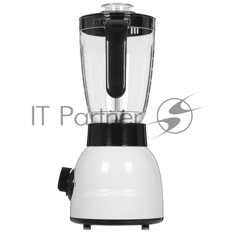 Блендер настольный 2 в 1, максимальная мощность 750 ватт, объем пластикового кувшина 1,5 литра, объем кофемолки 250 мл, 2 скорости, импульсный режим, защита двигателя от перегрева, защита от включения без кувшина, противоскользящие ножки.