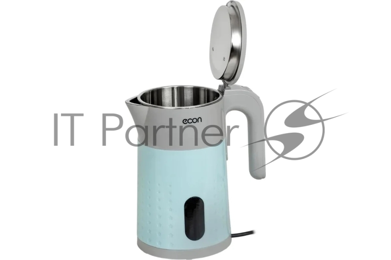 Чайник электрический, мощность 1500 ватт, объем 1,7 литра, двойные стенки - защита от ожога при неосторожном касании, индикация включения, автоматическое отключение при закипании, хранение электрошнура в подставке