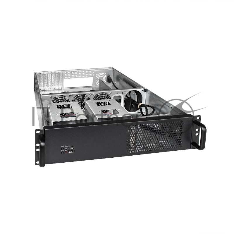 Серверный корпус ExeGate Pro EX284973RUS 2U550-08 <RM 19, высота 2U, глубина 550, БП 500ADS, 2*USB>