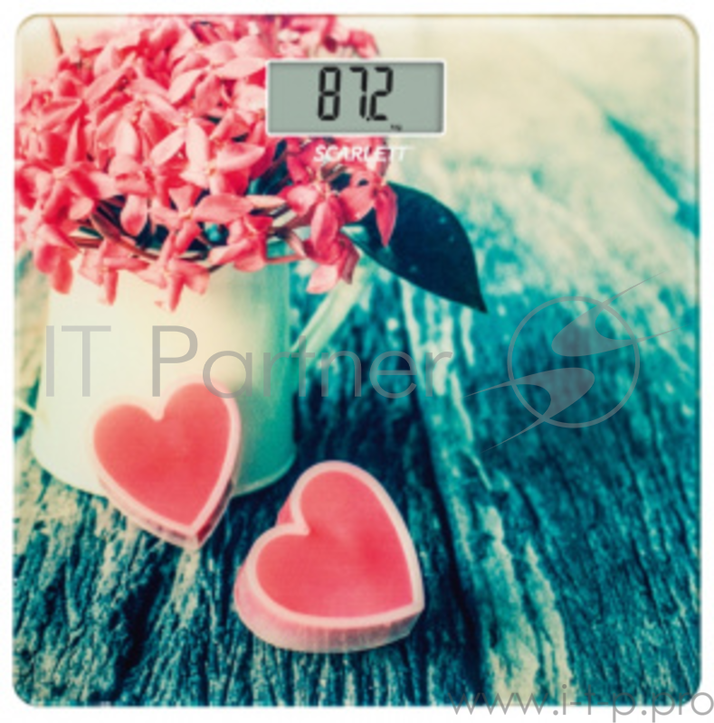 Весы напольные электронные Scarlett SC-BS33E075 рисунок/медовый месяц