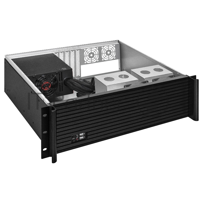 Серверный корпус ExeGate Pro EX293191RUS 3U390-11 <RM 19, высота 3U, глубина 390, БП 1200RADS, USB>