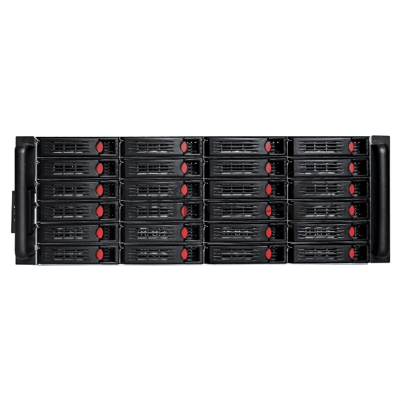 Серверный корпус ExeGate Pro EX293270RUS 4U660-HS24 <RM 19, высота 4U, глубина 660, БП 1100RADS, 24xHotSwap, USB>