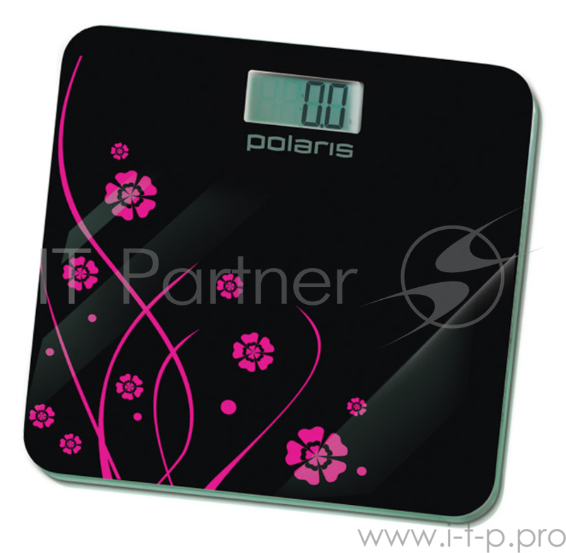 Весы напольные электронные Polaris PWS1523DG макс.150кг черный/рисунок