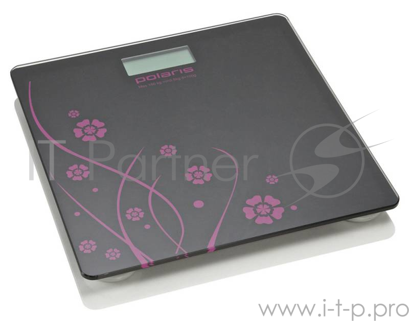 Весы напольные электронные Polaris PWS1523DG макс.150кг черный/рисунок