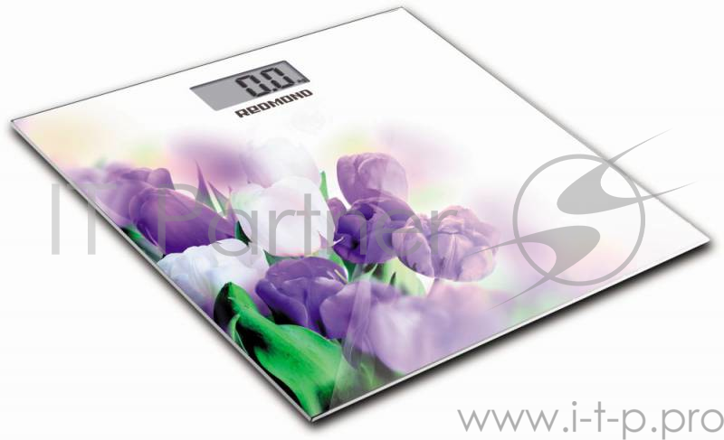 Весы напольные электронные Redmond RS-733 макс.180кг белый/тюльпан