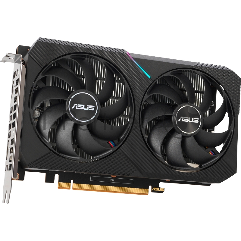 Видеокарта Asus PCI-E 4.0 DUAL-RX6400-4G AMD Radeon RX 6400 4096Mb 64 GDDR6 2039/16000 HDMIx1 DPx1 HDCP Ret