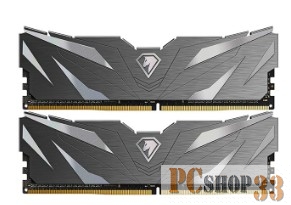 Модуль памяти DDR4 Netac Shadow II 16GB (2x8GB) 3200MHz CL16 1.35V / NTSWD4P32DP-16K / Black / with radiator