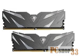 Модуль памяти DDR4 Netac Shadow II 16GB (2x8GB) 3600MHz CL18 1.35V / NTSWD4P36DP-16K / Black / with radiator