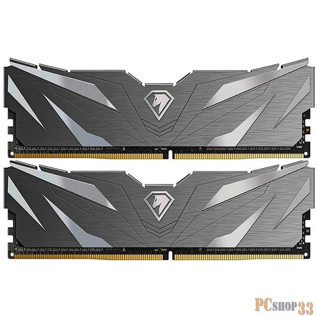 Модуль памяти DDR4 Netac Shadow II 32GB (2x16GB) 3200MHz CL16 1.35V / NTSWD4P32DP-32K / Black / with radiator