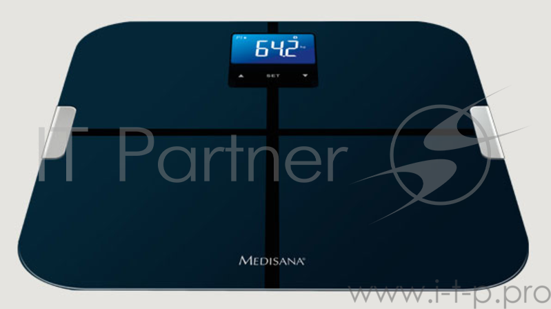 Весы напольные электронные Medisana BS 440 Connect макс.180кг черный