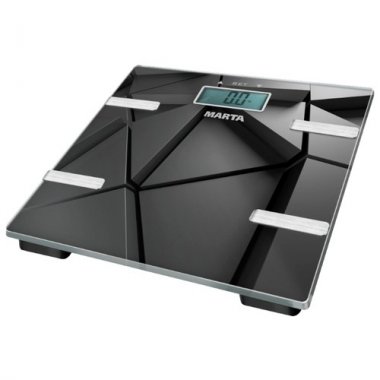 Весы напольные электронные MARTA MT-1675 черный гранит