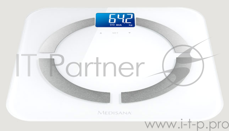 Весы напольные электронные Medisana BS 430 Connect макс.180кг белый