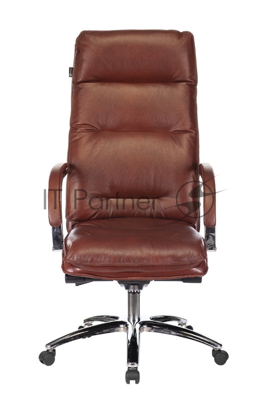Кресло руководителя Бюрократ T-9927SL светло-коричневый Leather Eichel кожа крестовина металл хром