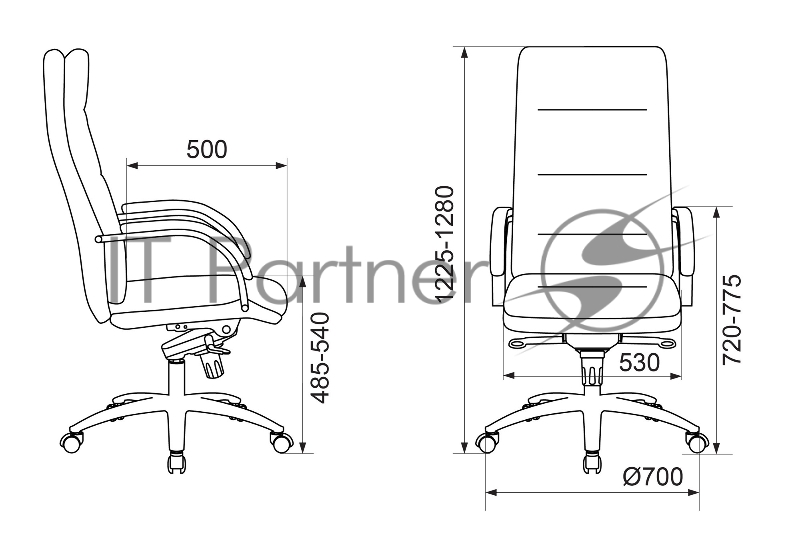 Кресло руководителя Бюрократ T-9927SL светло-коричневый Leather Eichel кожа крестовина металл хром