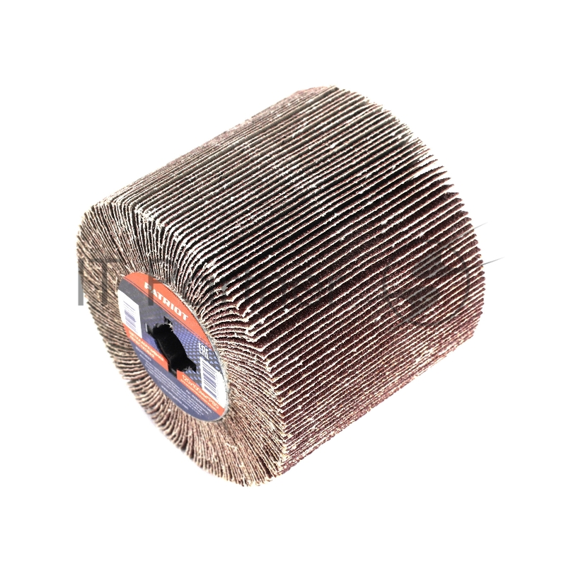 Щетка PATRIOT абразивная лепестковая для брашировальных машин, 120х100мм*Р80