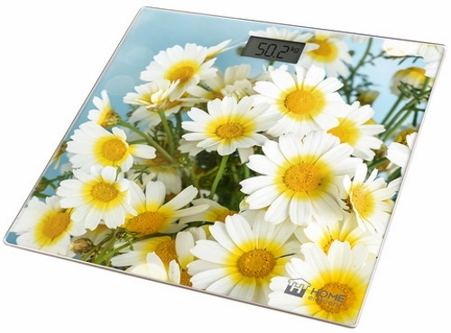 Весы напольные электронные HOME ELEMENT HE-SC906 ромашковое поле