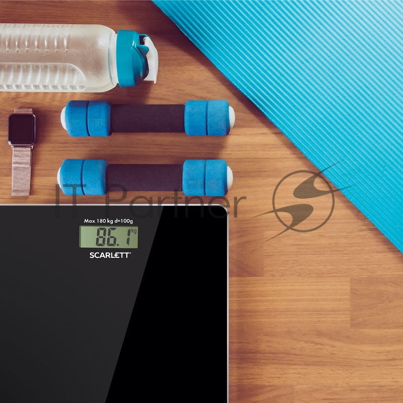 Весы напольные электронные Scarlett SC-BS33E036 макс.180кг черный