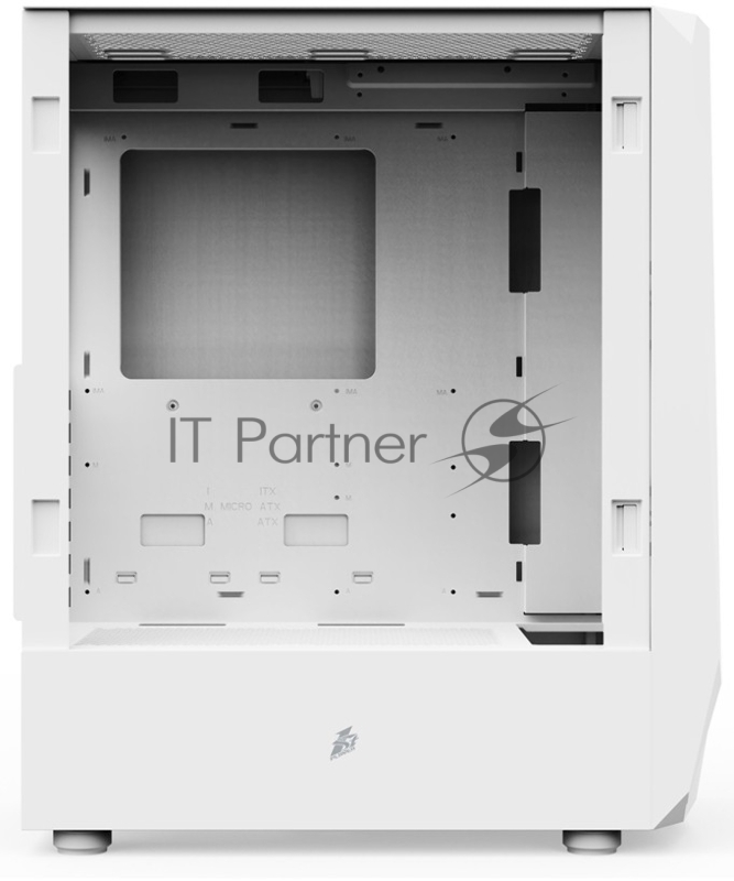 Корпус 1STPLAYER INFINITE SPACE IS6 White / ATX, TG / 1x120mm LED fan inc. / IS6-WH-1F1-W