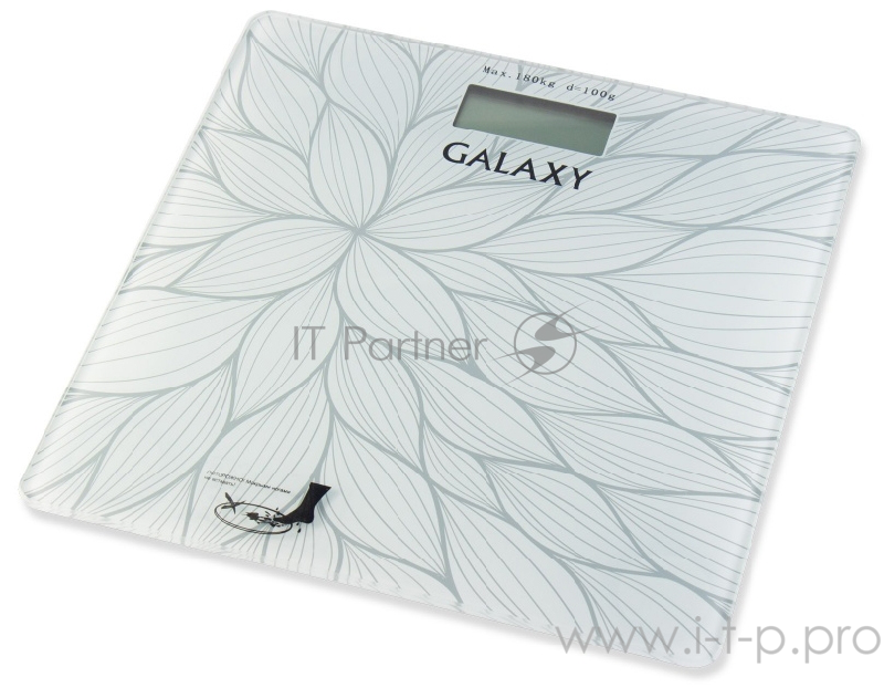 Весы напольные электронные GALAXY GL 4807 белый/рисунок