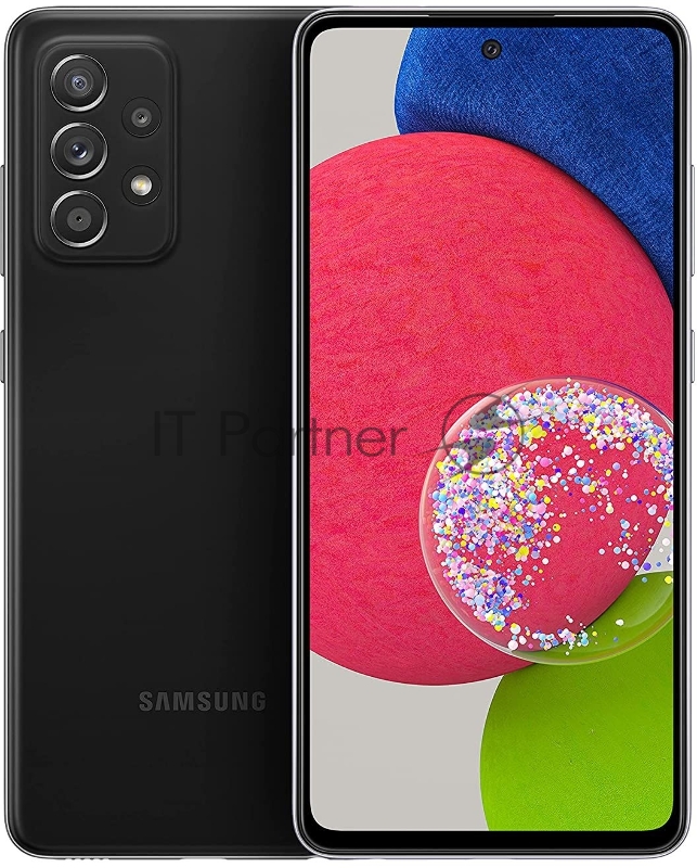 Смартфон Samsung SM-A528B Galaxy A52s 256Gb 8Gb черный моноблок 3G 4G 2Sim 6.5 1080x2400 Android 11 64Mpix 802.11 a/b/g/n/ac/ax NFC GPS GSM900/1800 GSM1900 TouchSc Ptotect microSDXC max1024Gb
