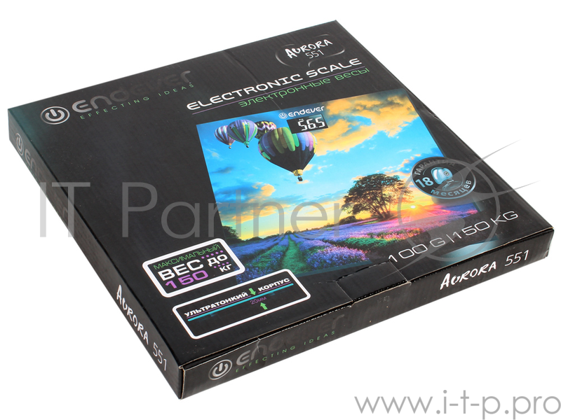 Весы напольные электронные Endever Aurora-551 рисунок Воздушный