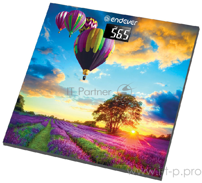 Весы напольные электронные Endever Aurora-551 рисунок Воздушный