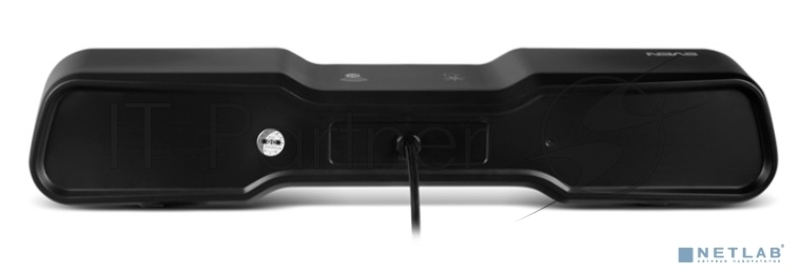 Колонки чёрные Sven 450 2.0 (2x5W, Bluetooth, RGB-подсветка)