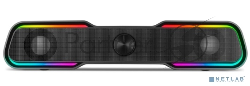 Колонки чёрные Sven 450 2.0 (2x5W, Bluetooth, RGB-подсветка)