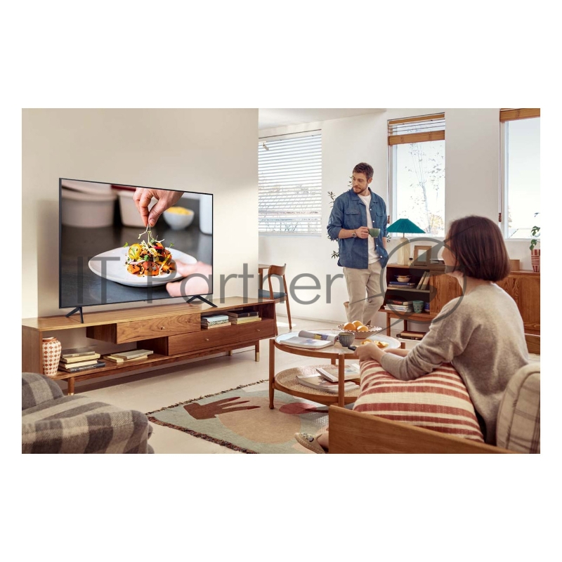 Телевизор LED Samsung 43 UE43AU7100UXCE 7 титан Ultra HD 60Hz DVB-T2 DVB-C DVB-S2 USB WiFi Smart TV (RUS)