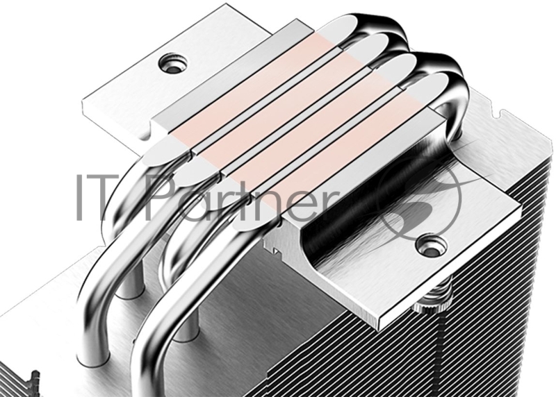 Кулер ID-COOLING SE-214-XT ARGB WHITE LGA1700/1200/115X/AM4 (16шт/кор, TDP 180W, PWM, 4 тепл.трубки прямого контакта, FAN 120mm, Addressable RGB LED) RET