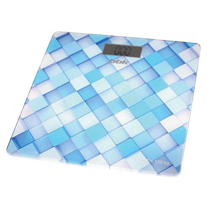 Весы напольные электронные BBK BCS3001G голубой