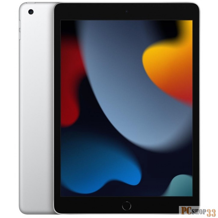 Планшет Apple iPad 2021 A2602 A13 Bionic 6С ROM64Gb 10.2 IPS 2160x1620 iOS серебристый 8Mpix 12Mpix BT WiFi Touch 10hr