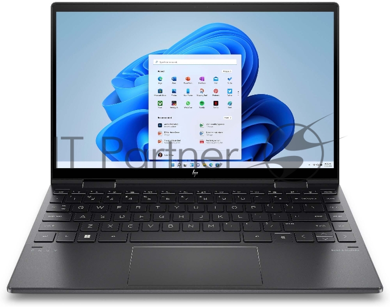 Ноутбук HP Envy 13x360 13-ay1003ur 13.3(1920x1080 IPS)/AMD Ryzen 5 5600U(2.3Ghz)/16384Mb/512PCISS Radeon Integrated Graphics /Cam/WiFi/51WHr/war 1y/Nightfall Black /W11 + RU kbd