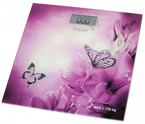 Весы напольные электронные BBK BCS3000G фиолетовый