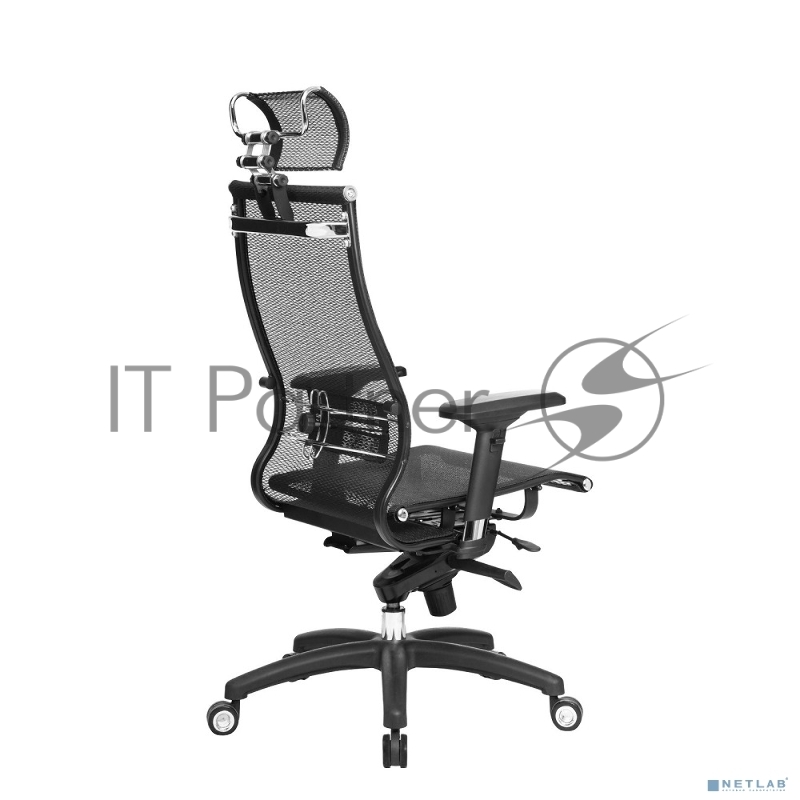 Кресло офисное МЕТТА SAMURAI Black Edition, сверхпрочная сетка, регулируемое, черное