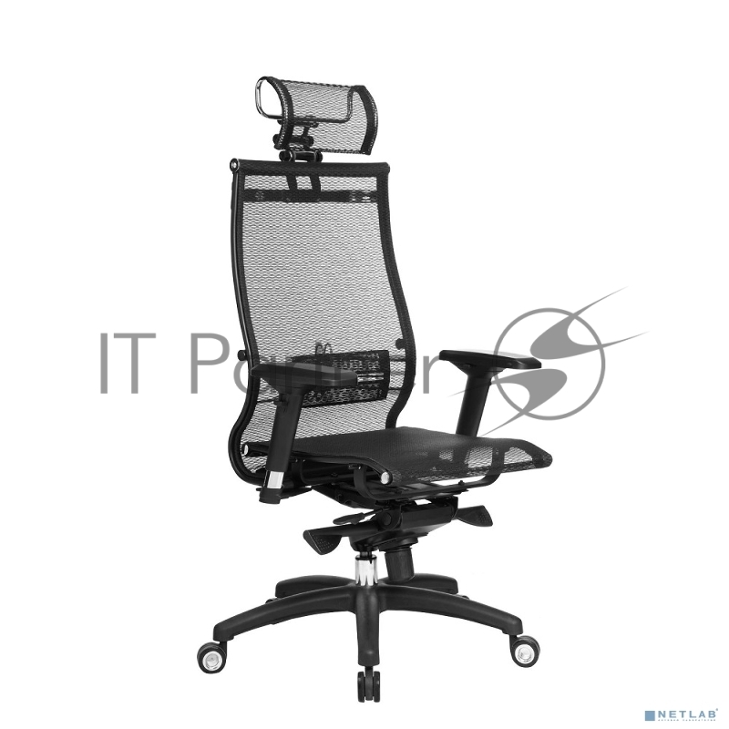 Кресло офисное МЕТТА SAMURAI Black Edition, сверхпрочная сетка, регулируемое, черное