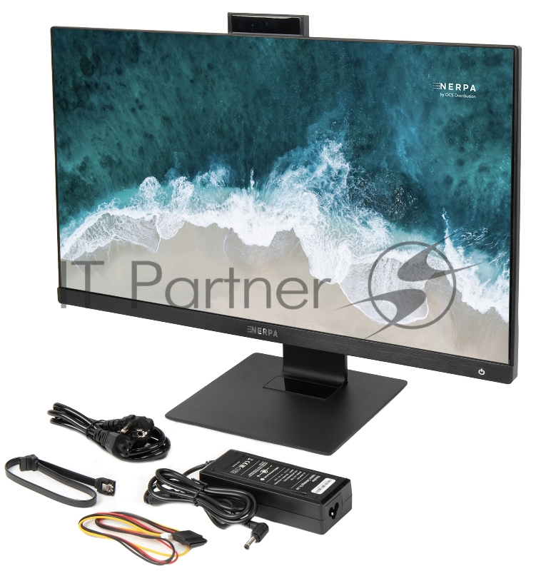 Моноблок NERPA SAIMAA FS 23.8(1920x1080 (матовый) IPS)/Intel Core i3 10105(3.7Ghz)/8192Mb/256SSDGb/ 3y/black/noOS + FixStand, VESA, 1*DP, 1*Type-C, БП вн.120W cam 3.0М + Mic, noKbd&m