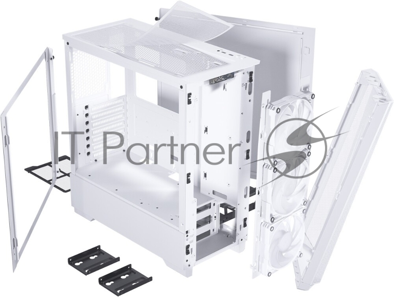 Корпус PHANTEKS Eclipse G360A, White, 3x120mm ARGB Fan + ARGB Strip, боковая панель Tempered Glass, Mid-Tower / PH-EC360ATG_DMW02_RU